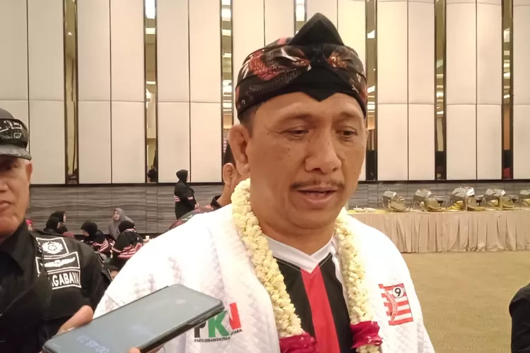Ketum Partai Kebangkitan Nusantara, I Gede Pasek Suardika saat menghadiri Rakerda ke 2 Pimda PKN Jawa Barat, di Hotel Santika, Sabtu (18/3/2023). (FOTO: Dharma/Suarakarya.id)