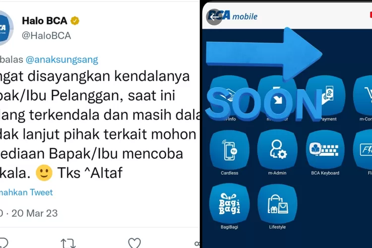 Mobile BCA Eror, Pelanggan Keluhkan Tak Bisa Online, Begini Penjelasan ...