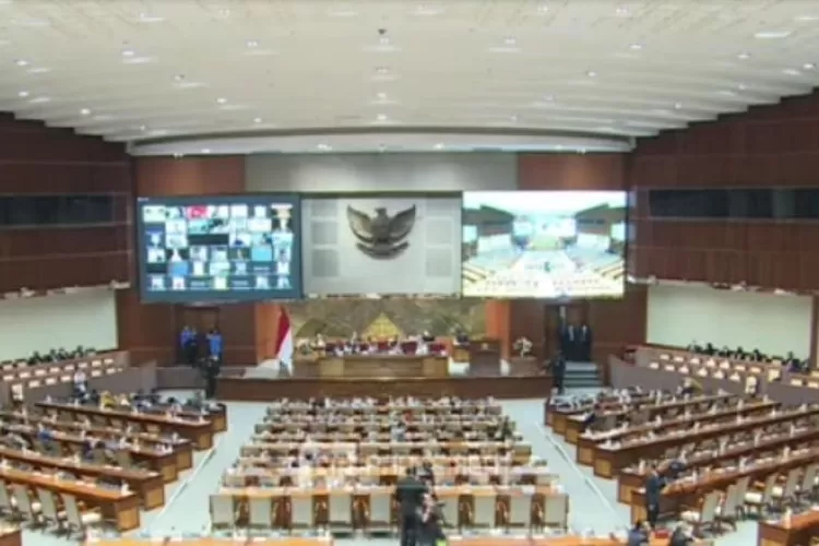  Tujuan Pelaksanaan Sidang Paripurna Ke-19 tentang pengesahan Perppu Cipta Kerja di Kantor DPR RI (Ilustrasi.Tangkapan Layar Youtube DPR RI)