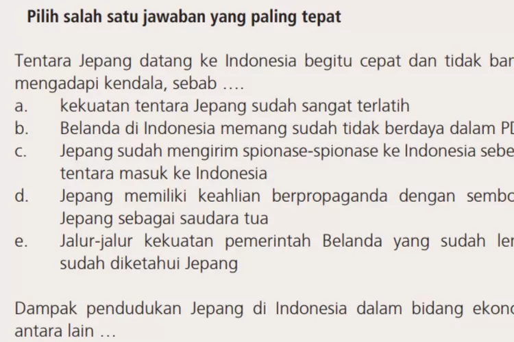 Latih Uji Semester Sejarah Indonesia kelas 11 halaman 214 215