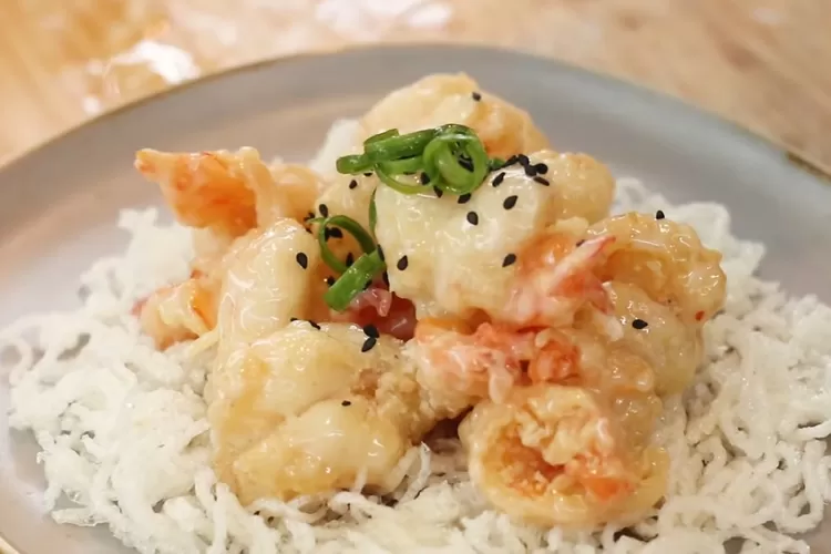 Resep Udang Mayones Ala Devina Hermawan Olahan Seafood Berpadu Dengan