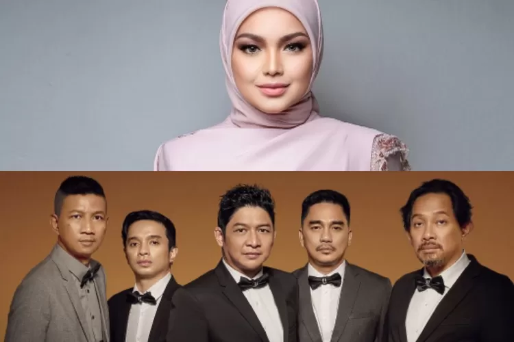 Kolase potret Ungu dan Siti Nurhaliza (Instagram @ungu_band @ctdk)