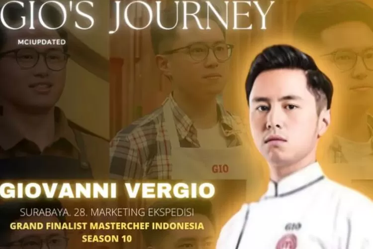 Biodata lengkap Gio pemenang juara 1 MasterChef Indonesia season 10 (Instagram/@mciupdated)