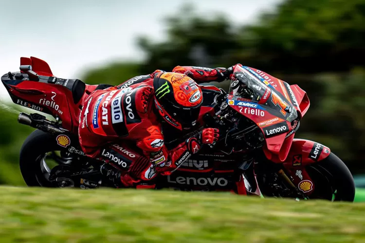 Pecco Bagnaia Tercepat di  Sprint Race Moto GP Portugal 2023