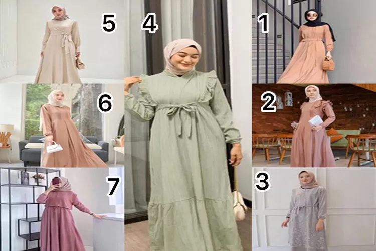 Berikut 7 rekomendasi gamis untuk Lebaran 2023  (Foto: Gorajuara/Shopee)