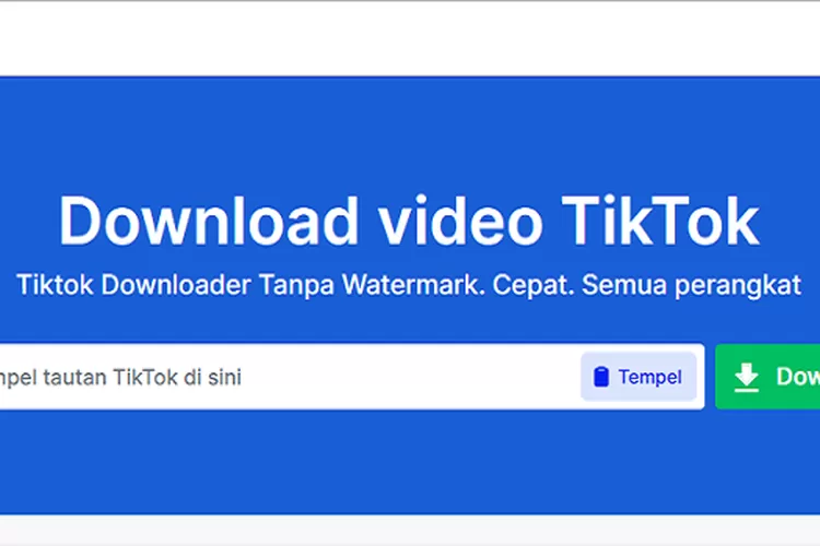 Langkah-langkah Download Video TikTok Pakai SnapTik (snaptik.app/ID)