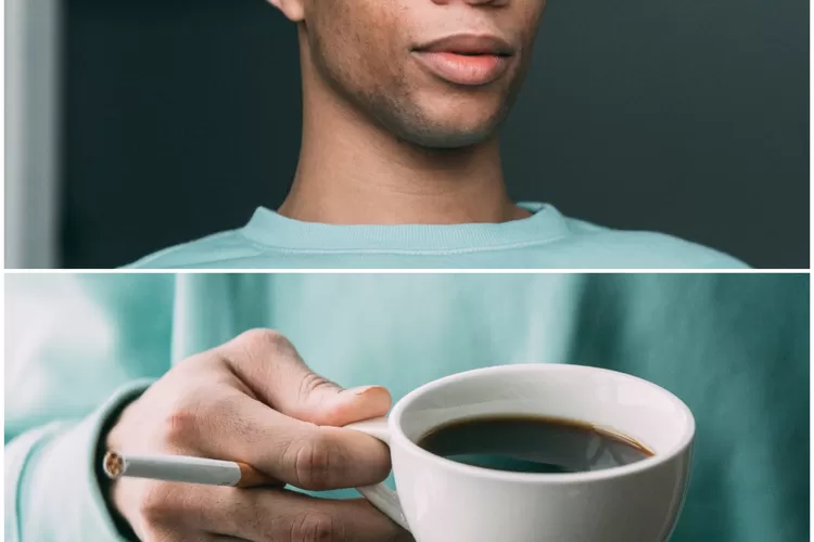 Ilustrasi minum kopi dan merokok dapat menyebabkan bau mulut saat puasa ramadhan (Pexels Greta Hoffman)