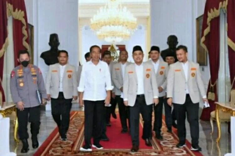 Jokowi Minta PP Pemuda Muhammadiyah Fokus Kembangkan Ekonomi Kerakyatan dan UMKM. (BPMI Setpres)