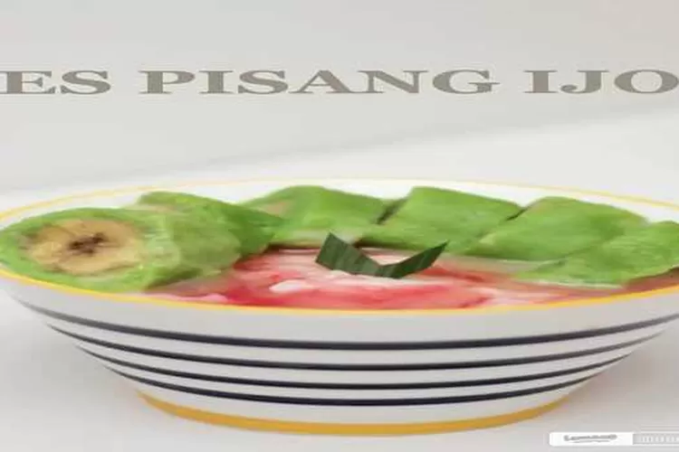 Es Pisang Ijo merupakan jajanan dan takjil khas makassar yang terkenal  (Maple_table / Lemon 8 )