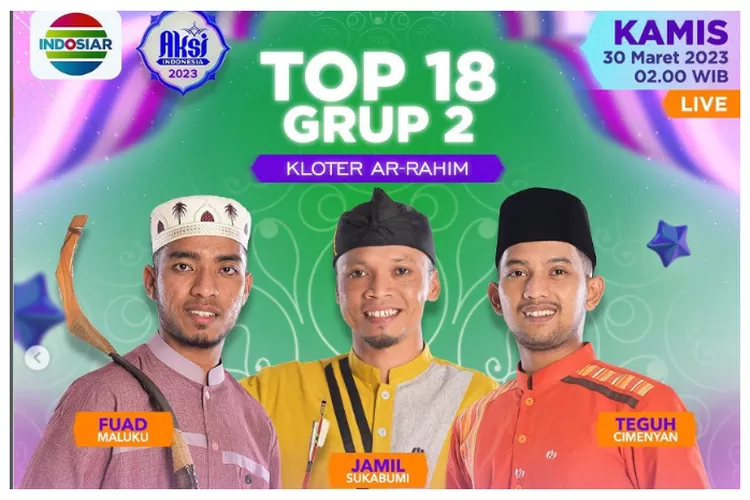 Hasil AKSI Indonesia 2023 Indosiar Grup 2 Kloter Ar-Rahim (Instagram/officialaksi.indosiar)