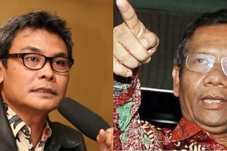 Anggota DPR Johan Budi dan Menkopolhukam Mahfud MD  (Kolase Ist)