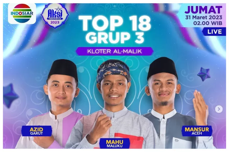 AKSI Indonesia 2023 Indosiar Grup 3 Kloter Al-Malik (screenshot Instagram/ officialaksi.indosiar)
