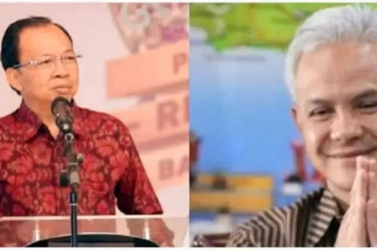 Gubernur Bali I Wayan Koster dan Gubernur Jateng Ganjar Pranowo
