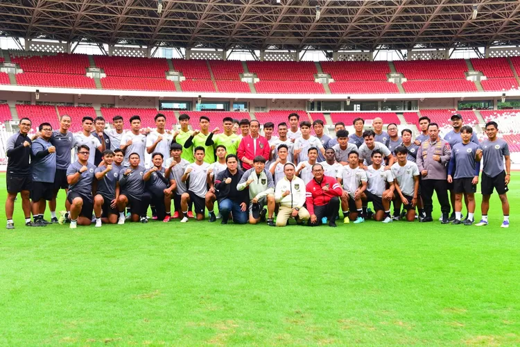 Semangati Timnas U20, Presiden Jokowi mengunjungi Stadion GBK