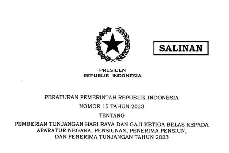 Jokowi Sahkan Aturan Thr Dan Gaji Ke Aparatur Negara Dan Pensiunan