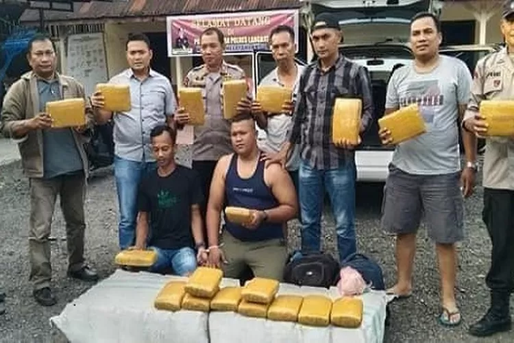 ganja kering siap edar yang berhasil diamankan dan digagalkan Polsek Tanjungpura (Realitasonline/AA)