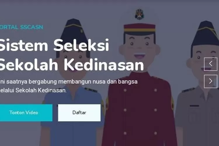 Langkah awal pendaftaran sekolah kedinasan adalah dengan membuat akun SSCASN melalui laman resmi. (Tangkapan layar/Dikdin BKN)