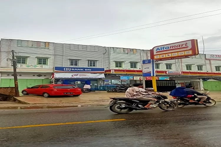 Kantor BRI KCP Tanjung Pura tempat pencairan mengunakan SHM palsu  (RealitasOnline.id/MA)