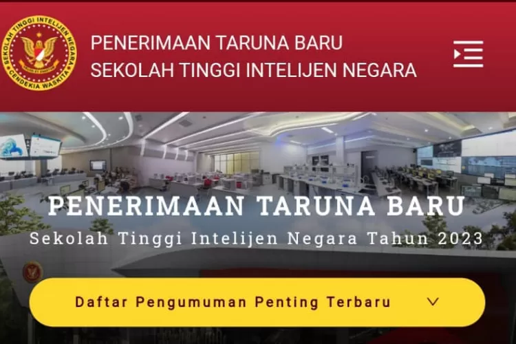 Syarat masuk STIN yang merupakan sekolah kedinasan milik BIN, sekolah gratis dan lulus jadi CPNS (ptb.stin.ac.id)