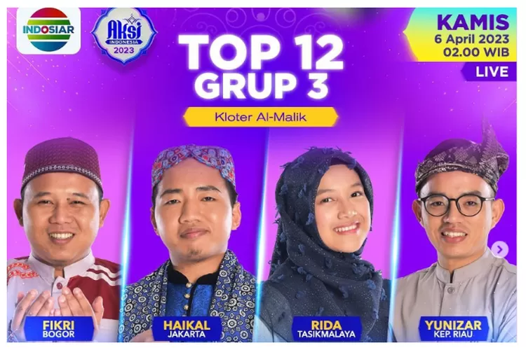 AKSI Indonesia 2023 Indosiar Top 12 Grup 3 Kloter Al-Malik (screenshot Instagram/officialaksi.indosiar)