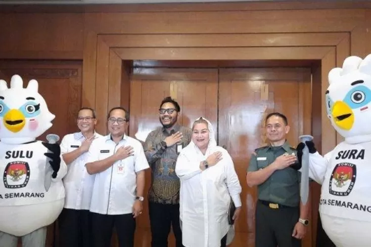 Jumlah daftar pemilih sementara (DPS) untuk Pemilu 2024 Kota Semarang sebanyak 1.244.966 pemilih. /