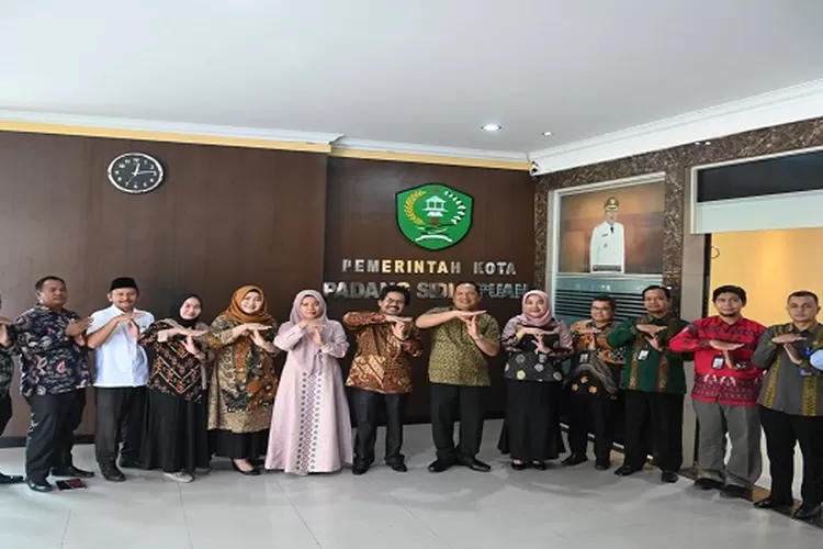 BPS Saat beraudensi diterima Wali Kota Padang Sidempuan (Realitasonline/ivan)