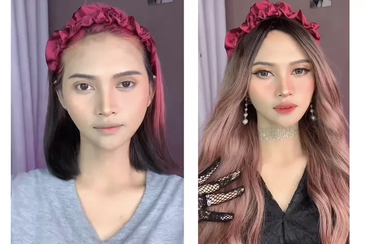 Wow! Simak 5 Langkah Revenge Makeup yang Viral di Tiktok Karena Mampu Buat Mantan Nyesel (Foto: Tiktok @evaseyoo_kim)