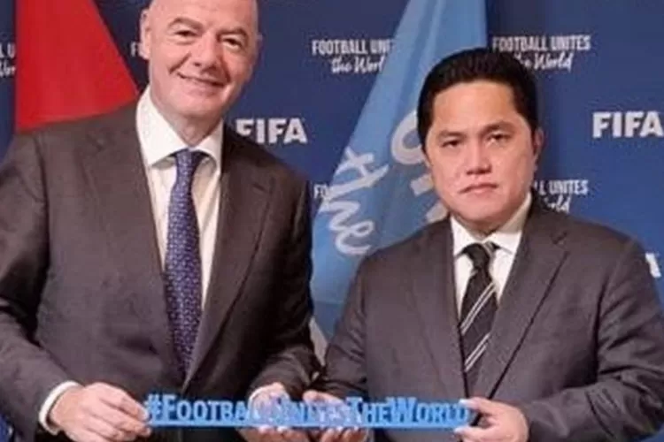 Presiden FIFA dan Erick Thohir (Ist)