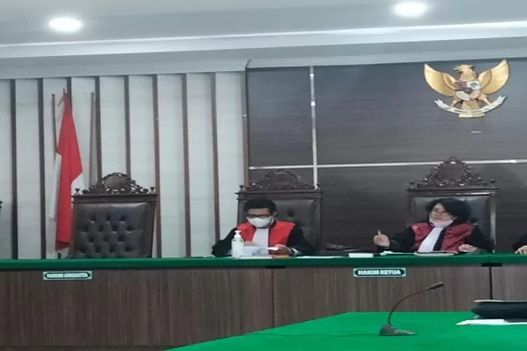 Sidang perdata kades menolak permohonan SKT warga di PN Sergai (Realitasonline/zul)