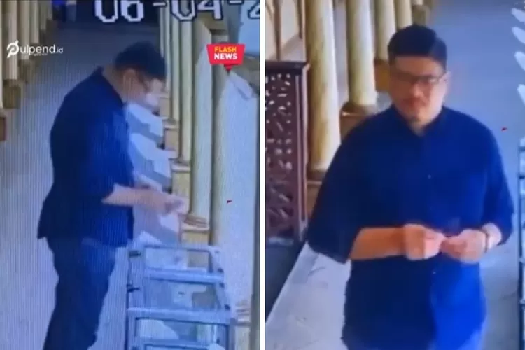 Sebuah video yang menayangkan seorang pria mengganti QR Code pada kotak amal di salah satu masjid viral di media sosial. (pmjnews)