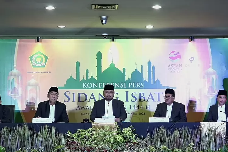 Sidang isbat penetapan awal Ramadan 2023. Lantas kapan sidang isbat Lebaran 2023 digelar. (setkab.go.id)