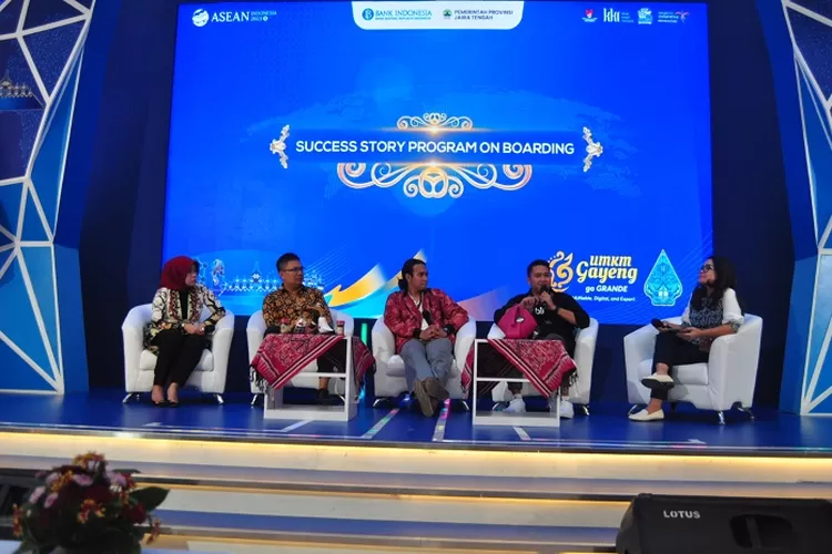  Acara diskusi di sela-sela Pameran UMKM Gayeng 2023 di Hotel Tentrem Semarang.  (dok)