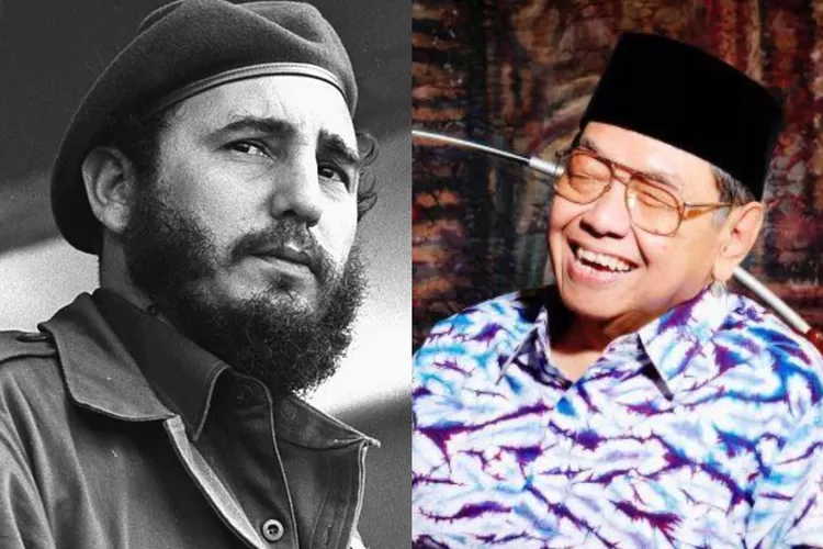 Gus Dur dan Fidel Castro (Kolase)