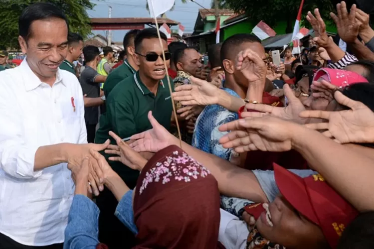 Ilustrasi Presiden Jokowi saat menyapa warga (Ist)