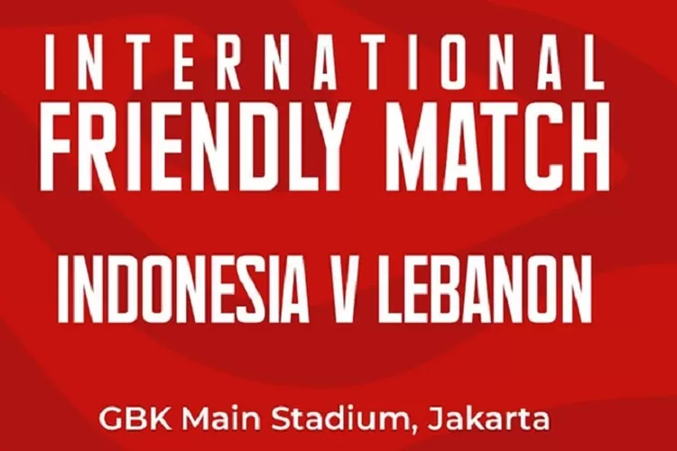 Timnas Indonesia U22 vs Lebanon U22 Laga Persahabatan Rangking FIFA  Lebanon Unggul (www.instagram.com/@pssi)