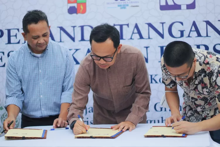 MoU antara Pemkot Bogor dengan PT SEG terkait pembangunan jalan akses ke pusat pemerintahan baru. (Pemkot Bogor)