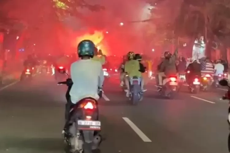 Gangster yang sempat meresahkan warga di Jalan Dokter Cipto Semarang. (Istimewa)