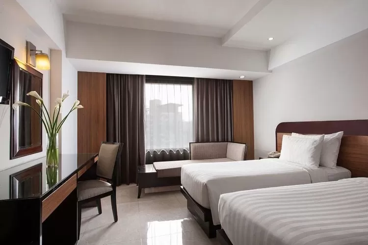 Kamar Deluxe di Hotel Santika Premiere Semarang yang sedang promo. (Santika)