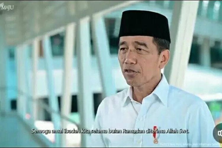 Presiden Jokowi Mengucapkan Selamat Idul Fitri 1444 H, Diunggah di Semua Medsos-nya (Tangkapan layar Twitter)