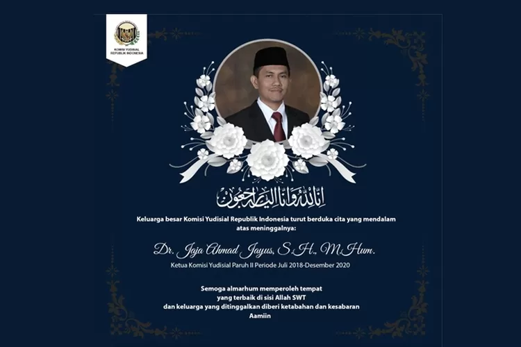 Mantan Ketua KY Jaja Ahmad Jayus dikabarkan meninggal dunia. (Pmjnews)