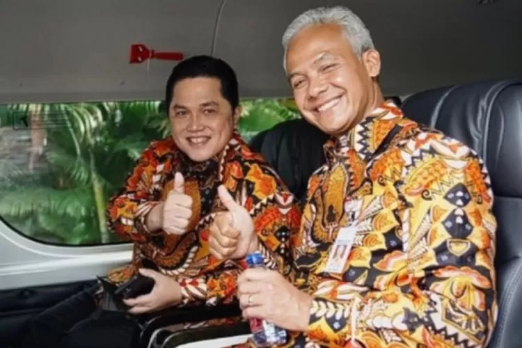 Duet Ganjar Pranowo dan Erick Thohir menjadi pasangan Capres dan Cawapres di Pilpres 2024.  (ANTARA/HO-Tim Erick Thohir)