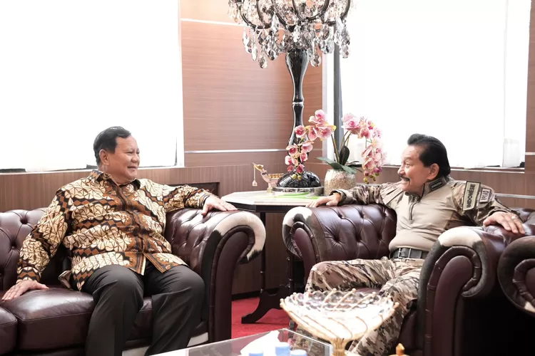 Menhan Prabowo bertemu sesepuh TNI, di antaranya WM Hendropriyono (Kemhan)