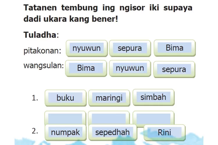 Gladhen 1 Bahasa Jawa kelas 1 halaman 95 96