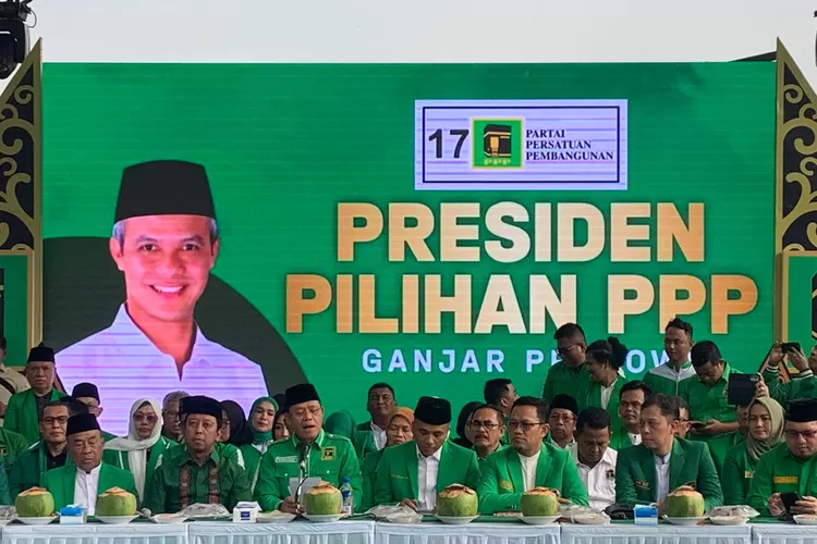 Pelaksana Tugas (Plt) Ketua Umum Partai Persatuan Pembangunan (PPP) Muhamad Mardiono menyatakan PPP resmi mendukung Gubernur Jawa Tengah Ganjar Pranowo sebagai calon presiden (capres) melalui Rapimnas V pada Rabu, (26/4/2023). Ist
