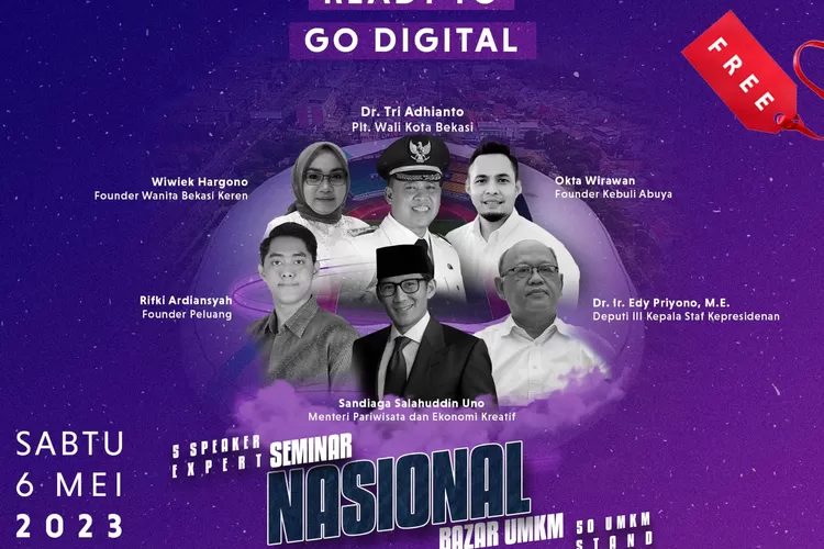 Kota Bekasi siap gelar Seminar Nasional Bazaar UMKM Ready Go To Digital. (Humas Pemkot Bekasi)