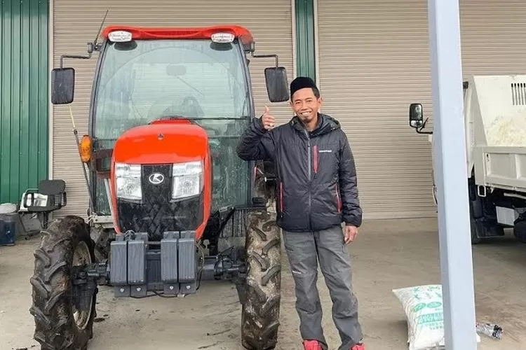 Yuanas di gudang penyimpanan alat-alat pertanian miliknya di Mito City, Ibaraki Ken, Jepang, Kamis 19 April 2023.  (Dok pribadi)