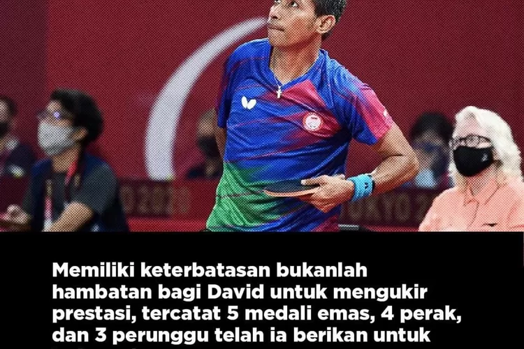 Atlet tenis meja David Jacobs ditemukan tergeletak antara Gambir dan Stasiun Juanda. Akhirnya,sangatlet menghembuskan napas terakhir di RS  Husada. (tangkapan layar instagram @davidjacobs_tabletennis77)