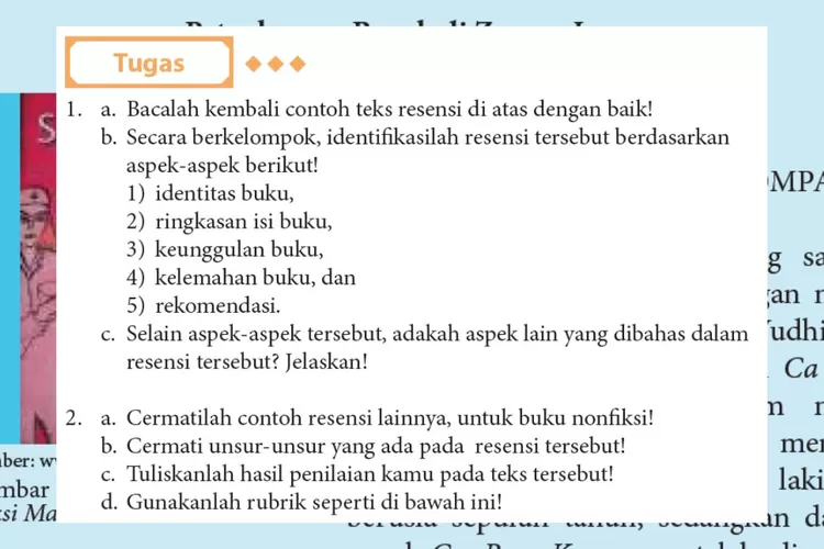 Tugas Bahasa Indonesia kelas 11 halaman 214 Kurikulum 2013