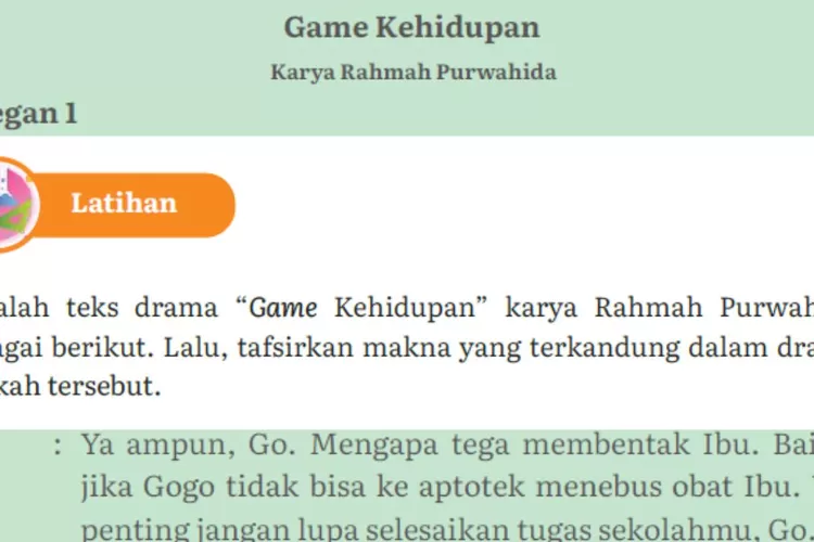Latihan Bahasa Indonesia kelas 11 halaman 214 Kurikulum Merdeka