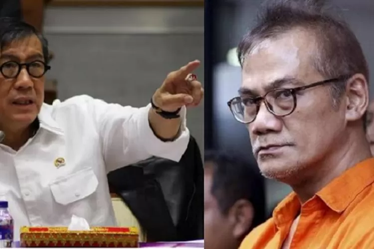 Menkumham Yasonna Laoly vs Tio Pakusadewo (Kolase ist)